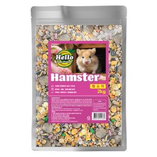 아쿠아플러스 헬로 프리미엄 햄스터 사료, 2kg, 1개