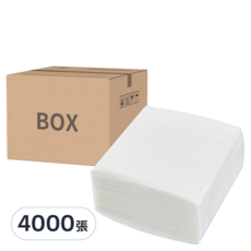 comet 抽取式餐巾紙, 白色, 4000張, 1盒