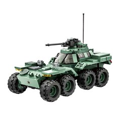 왕지 밀리터리 XM808탱크 호환블록 3514wg, 혼합색상, 1개