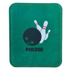 Pin300 皮革球巾, 綠色 黑色, 1個