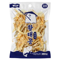 WUP 강아지 황태공 간식, 황태채, 200g, 1개 - 뽀뽀제과