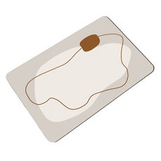 블럭마트 논슬립 규조토 발매트, type3, 1개