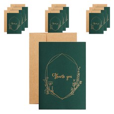 Maket Gamseong 簡約歐式卡片, 10個, 綠色謝謝