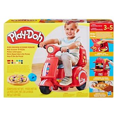 Play-Doh 培樂多 薄餅外賣踏板車玩具套裝，附10罐黏土, 62.2 x 20.3 x 43.2cm