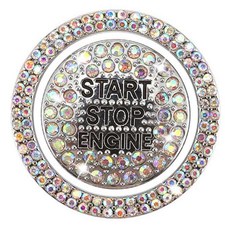 汽車bling啟動按鈕蓋裝飾環套裝, 全息圖, 1組