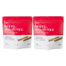 닥터블랭크 강아지 맛있는 치아관리 양치버블 덴탈껌 딸기향, 딸기, 250g, 2개 - 강아지덴탈껌1세트