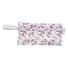 THiRSTiES 防水手拿包 SANRIO聯名款 Hello Kitty Dear Bear, 26x13CM, 100%聚酯纖維, 美國製