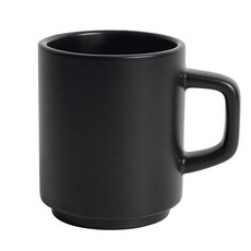 벤자민 무광 파스텔 컬러 레고 스택 머그 330ml, 블랙, 1개