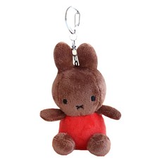 미피 SITTING 가방고리 봉제인형, 8cm, 브라운, 1개
