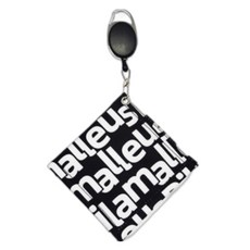 友善的 Pilamalleus 高爾夫球輪清潔毛巾, 黑色