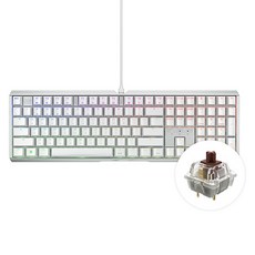 CHERRY 키보드 MX 3.1 RGB MX2A 축 게이밍 기계식 키보드, 화이트, G80-3890HIAKR-0, 갈축
