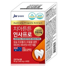 jw Pharmaceutical Insa Pro鈣蜂膠萃取保健錠 90g, 1盒, 60顆