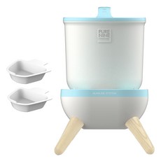 PURENINE 반려동물 셀프케어 S9 정수기 5L + 거름망3p, D18, 스카이민트, 1세트