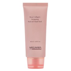 미구하라 로즈 콜라겐 랩핑 필 오프 마스크팩 60ml, 1개, 1개입
