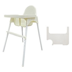 Cuddle幼兒用成長餐桌高腳椅+專用矽膠墊組, 混色+摩登灰矽膠墊