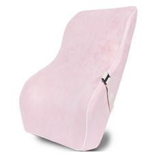 HL만도 폼레스트 메모리폼 차량용 허리 등받이쿠션, 핑크, 1개