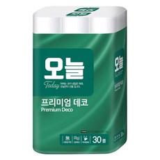오늘 프리미엄 데코 3겹 화장지, 30롤