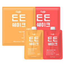 덜다 든든 단백질 쉐이크 곡물맛 280g x 7p + 딸기맛 280g x 7p 세트, 1세트