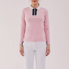 Hailey Golf 女款網眼 Yoko 長袖立領 T 卹 HS-KT1009