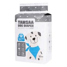 Tamsaa 寵物紙尿褲 公狗專用 M號 30片裝, 腰圍32-47cm, 重量4-8 kg, M, 30片, 1包