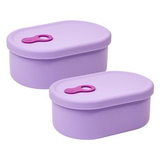 심볼라 실리팝 스팀홀 실리콘 팩 전자레인지 용기 바이올렛 미니 200ml, 2개, 용기 미니 200ml 2p