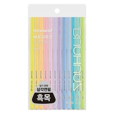 Bauhaus Monami Bauhaus 粉彩三角鉛筆 B, 12個, 黑脖子