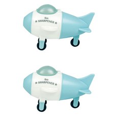 아이비스 비행기 지우개 연필 깎이, 연파랑, 2개