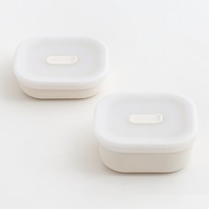 탁가온 유아용 123 실리콘 밥볼 + 국볼 + 밥국볼 뚜껑 2p 세트, 아이보리(밥볼), 아이보리(국볼), 1세트