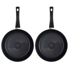 해피콜 뉴 컴포트 다이아몬드 C 프라이팬 세트, 혼합색상, 프라이팬 28cm, 2개