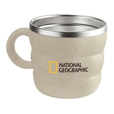 NATIONAL GEOGRAPHIC 國家地理 Tube 不鏽鋼馬克杯 洗碗機適用, 1個, 250ml, 海洋款