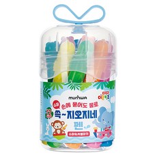 문화연필 더존키즈 쓱 지오지네 슈퍼워셔블 마카, 1세트, 12색