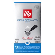 illy 意利 Pod 無咖啡因膠囊咖啡, 7.2克, 1個, 18入