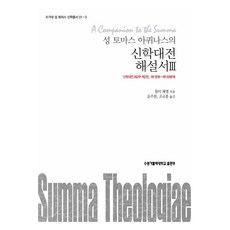 성 토마스 아퀴나스의신학대전 해설서 3, 월터 패렐 저/윤주현,조규홍 역, 수원가톨릭대학교출판부