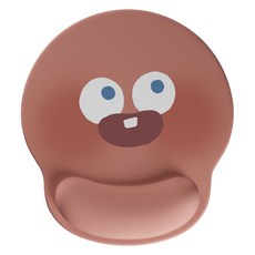 허니버블 깜찍 이모티콘 손목보호 마우스패드, 레드, 1개