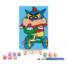 iLovePainting 如何畫蠟筆小新DIY繪畫, 1個, 動作面具蠟筆小新登場