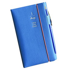 PLEPIC 雙商務筆記本型名片盒, 海軍藍, 1個