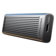 벤션 USB3.2 Gen2 10Gbps M.2 NVMe SSD 외장 케이스, 1개, KPK