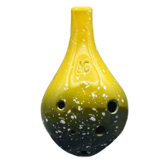 JK星空6孔中音C陶笛, 長嘴（檸檬黃), 單品, 1個