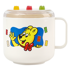 하리보 골드베어 뚜껑 한손컵, 블루, 1개, 270ml 블루, 1개, 270ml