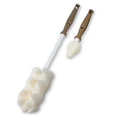 베이비베어 엠보 일자솔 + 젖꼭지솔 세트, 브라운, 1세트