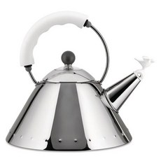 ALESSI Michael Graves鳥笛茶壺 9093W, 2L, 白色, 1個