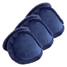 Twogram Plus 冬季毛皮耳多里, 藍色, 3個