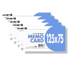 아이비스 메모카드 125 x 75 mm 12696, 혼합색상, 5개, 99매입