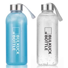 벌컥보틀 비프로젝트 BULKUCK 트라이탄 뚱보 보틀 2종 세트 600ml, 블랙 + 화이트, 1세트