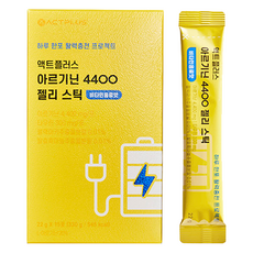 액트플러스 아르기닌 4400 젤리 스틱 비타민음료맛 15p, 330g, 1개