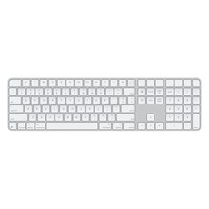 Apple 2024 Touch ID 숫자 키패드 Magic Keyboard, 화이트, 영어