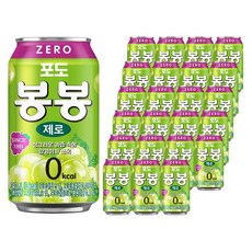 포도 봉봉 제로, 24개, 340ml