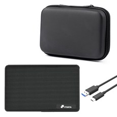 USB-C 외장하드 SSD IT25U3 + 파우치 세트, 240GB, 블랙