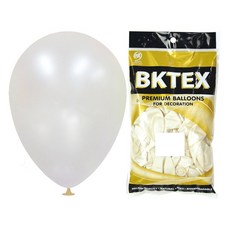 PartyClub 펄풍선 15cm, 13.화이트, 100개