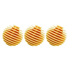 Kings Road簡約清潔洗衣球 大, 3個, 黃色